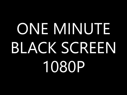Black Screen – 1 Minute of Bliss HD 1080P 25fps | Dr ...
