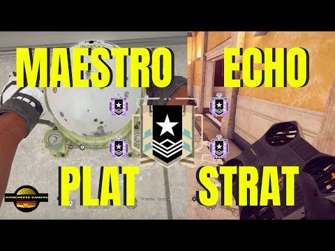 DIAMOND LEVEL MAESTRO AND ECHO STRATEGY/TIPS - Rainbow Six Siege (The Platinum Plays)