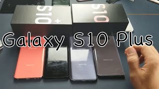Galaxy S10 Plus Prism White Unboxing Next to Note 9, S10, S9, S8+