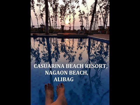 Our Family vacation at Casuarina Beach Resort, Nagaon beach, Alibag. Sunset at private beach :)