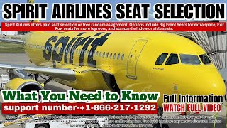Spirit Airlines Seat Selection | What You Need to Know | Flights Assistance