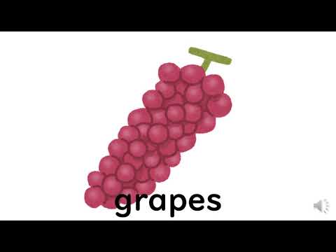 Actividades de lengua extranjera para 3.º y 4.º grado [vocabulario en inglés: frutas] (sitio de apoyo al aprendizaje Hiroshimako Learning Plaza)