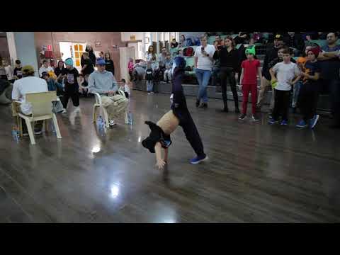 до 9 лет bboy Герман vs Динозавр - "ALL OPTION" break dance battle