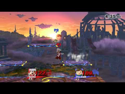 Sm4sh 1v1! Mario(Taro) vs. Villager(Nips)
