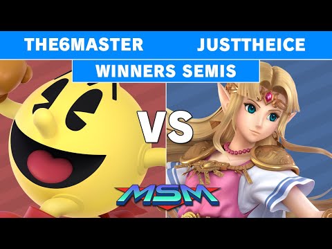 MSM Online 5 - The6Master (Pacman) Vs JustTheIce (Zelda) Winners Semis - Smash Ultimate