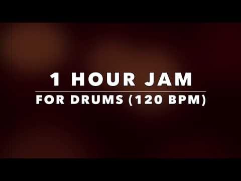 1 Hour Drum Practice Backing Track for Drummers - 120 BPM (NO DRUMS)