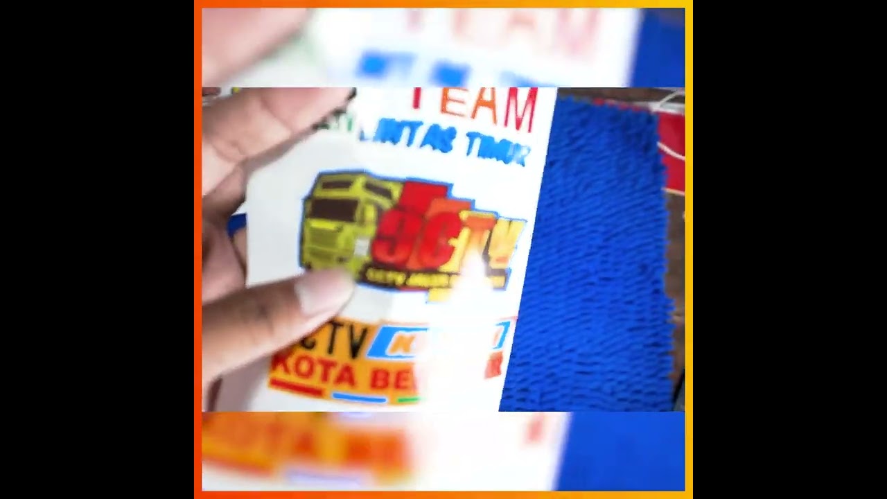 (PAKET) Stiker Cutting CCTV TRUK Print Cut