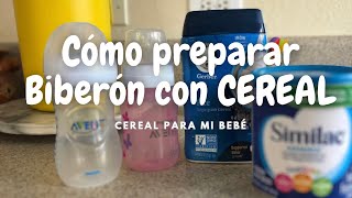 Como preparar Biberón con Cereal a mi bebé / bebés mellizos