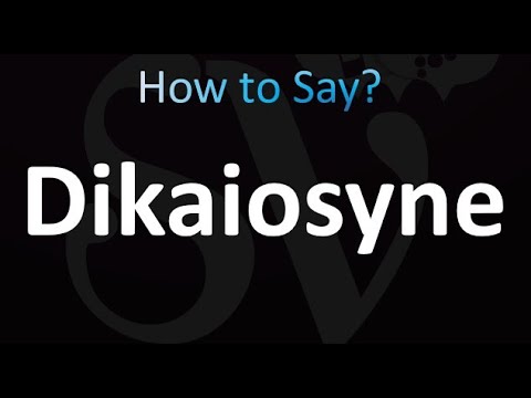 How to pronounce Dikaiosynē (Biblical Greek)