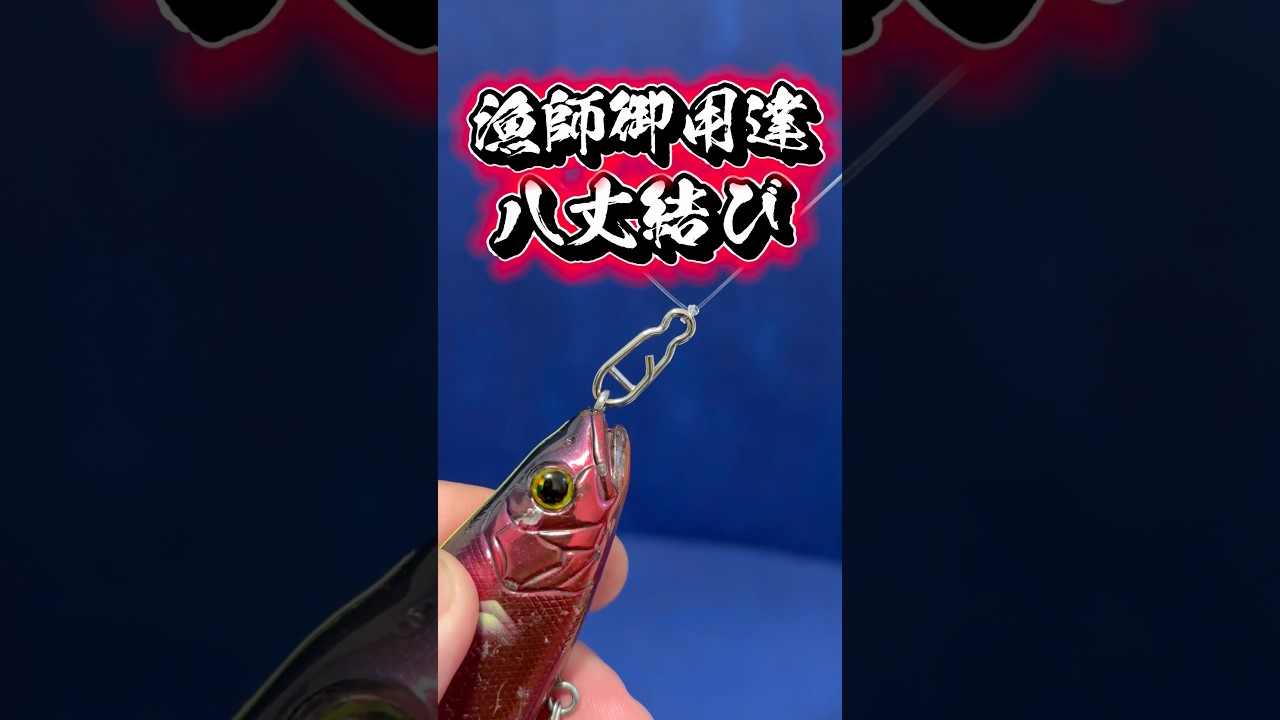 漁師御用達【八丈結び】船長がゆっくり作成✨#knot #fishing #バス釣り