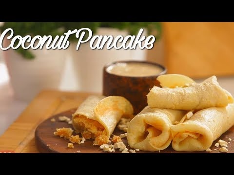 Coconut Pancake - नारियल पैनकेक - Jaggery Stuffed...