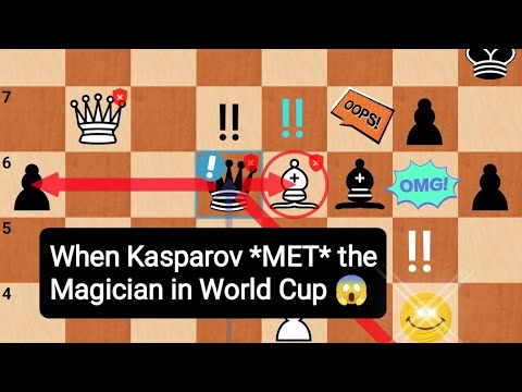 Kasparov *Met* The Magician in World Cup with Greatness (Garry Kasparov Vs Mikhail Tal 1/2) 😱😱