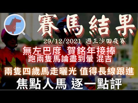 【賽馬結果】法國幫賀銘年成功取代 巴度”地位“！/今晚兩隻四歲馬走曬光， 長線吼實佢哋（2021年12月29日 沙田夜賽）
