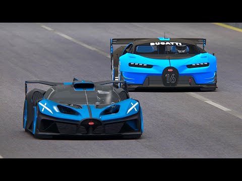 Bugatti Bolide vs Bugatti Vision GT - DRAG RACE - Special Stage Route X