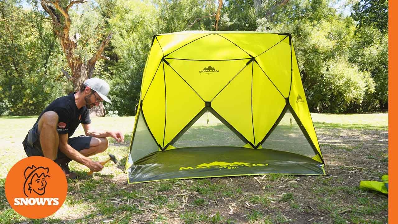 Oztent Malamoo 4Hub Beach Shelter Free Delivery Snowys Outdoors