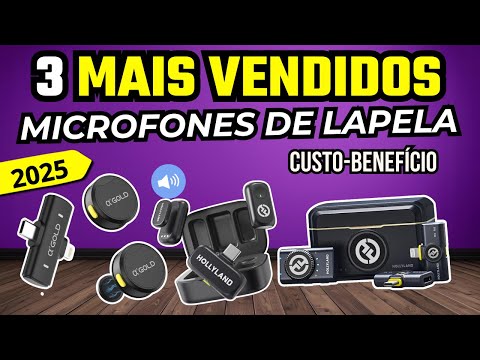 Os 3 Melhores Microfones de Lapela para Celular mais VENDIDOS de 2025! Qual o seu Favorito?
