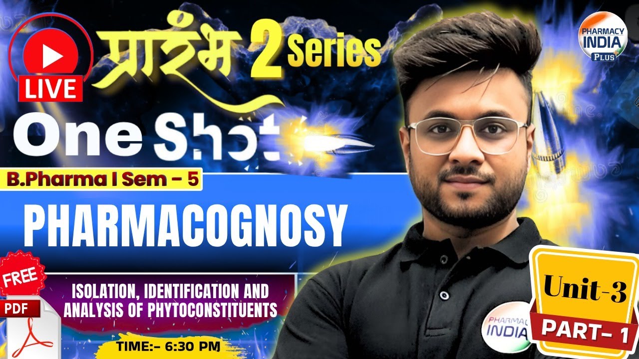 Isolation, Identification & Analysis | Pharmacognosy | Part - 1 | Unit - 3 | Sem - 5 | B.Pharm