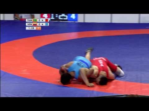 2017 07 22 WRESTLING GRECO 66 KG SEMI FINALS TURKMENISTAN  VENEZUELA DEAFLYMPICS2017