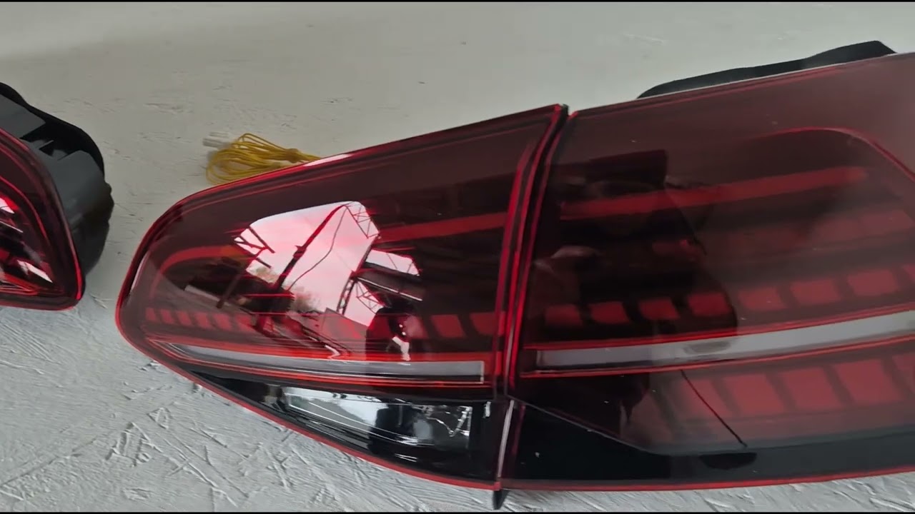 Volkswagen Golf 7/E-Golf 2012-2020 гг. Задние LED фонари (2012-2017, 2 шт) Video 1