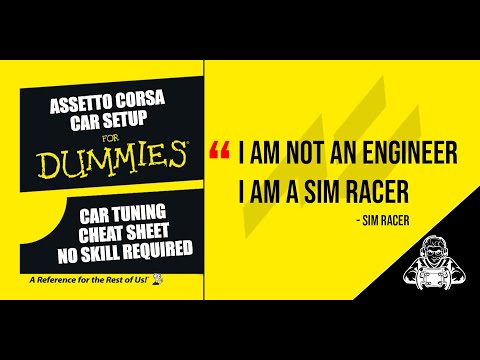 Assetto Corsa EASY car tuning guide cheat sheet | QUICK 10 step setup | No skill required
