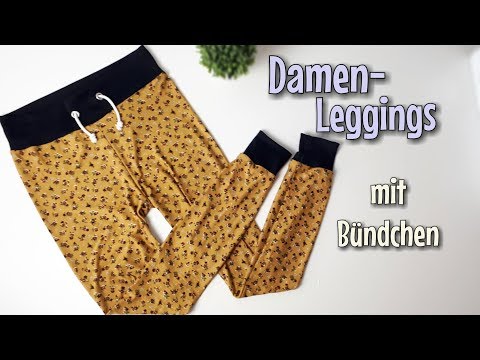 Damen Leggings - Nähanleitung OHNE Schnittmuster - Für Anfänger - Nähtinchen
