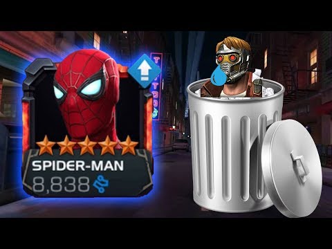 5 Star Stark Enhanced Spider-Man Rank Up & Gameplay - Marvel Contest Of Champions