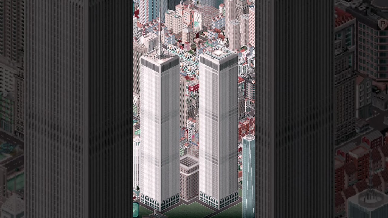 Twin towers￼ in Theo town💀✈️￼