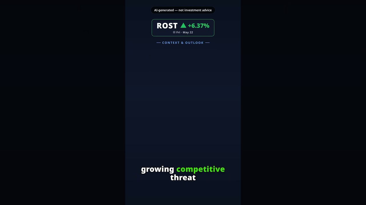 Why Is Ross Stores Stock Jumping Today? ROST +6.37% (May 22) — Raised Forecast Analyst Optimism