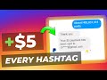 Get Paid $5 Per Hashtag On Instagram - Easy Online Job👌