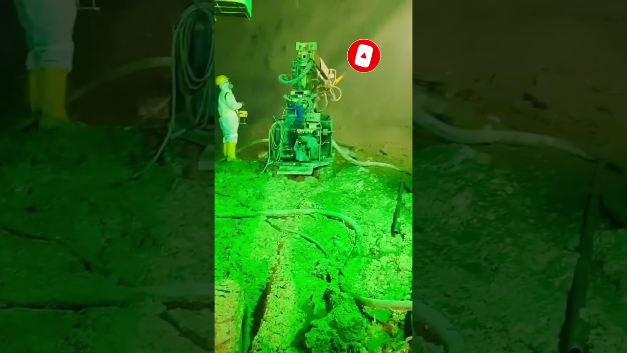 Spraying shotcrete using NORMET ROBOTIC #tunnelling #undergroundconstruction #concrete #shotcrete