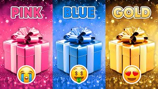Choose Your Gift...! Pink, Blue or Gold 💗💙⭐️ How Lucky Are You? 🎁 Quiz Kingdom
