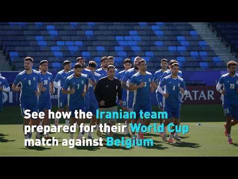 Iran prepares for World Cup match against Belgium
