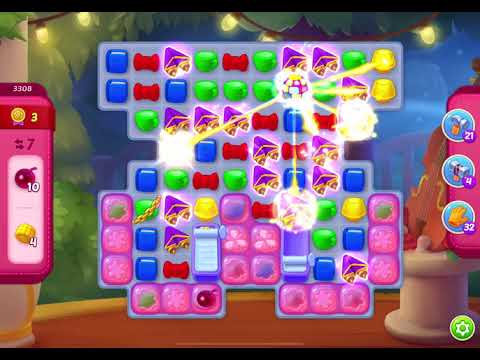 HomeScapes Level 3308 no boosters (17 moves)