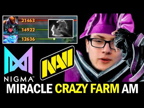 NIGMA vs NAVI — MIRACLE Crazy Farm ANTIMAGE ft Magnus Phoenix Wombo Combo