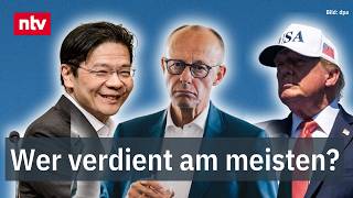Trump, Merz & Co. – So viel verdienen Regierungschefs wirklich | ntv