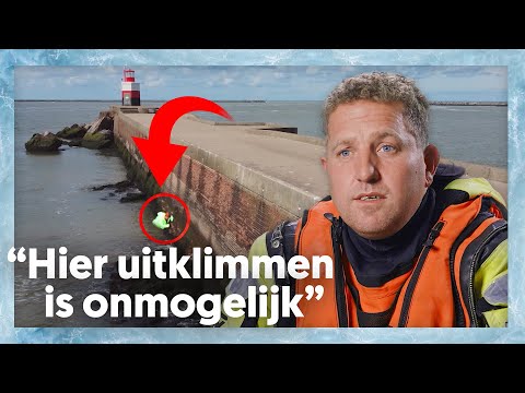Wielrenner FIETST van PIER af | Redders op zee #8