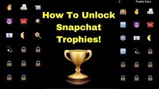 How To Unlock Snapchat Trophies! 🏆