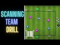 Scanning Drill For Teams | Check Your Shoulder | Scan Drill | Football/Soccer