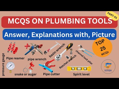 MCQS on Plumbing Tools Part 01 II Top 25 MCQS on plumbing Tools
