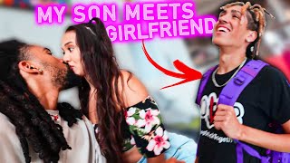 My SON Meets my NEW GIRLFRIEND for the 1st TIME!! 😳 (HE MAKES HER UNCOMFORTABLE)