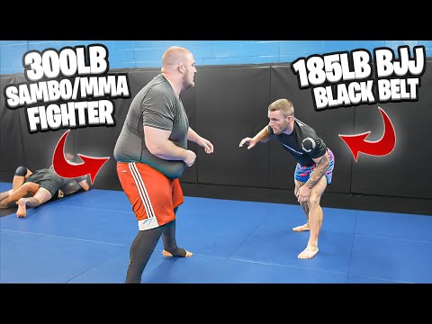This ULTRA HEAVY WEIGHT Is Fast, Strong & Super Technical | BJJ Rolling Commentary