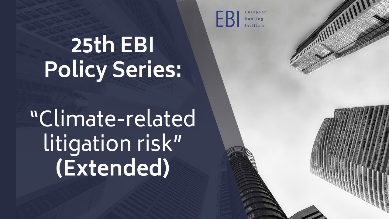 25th EBI Policy Series on "Climate-related litigation risk" (Extended)