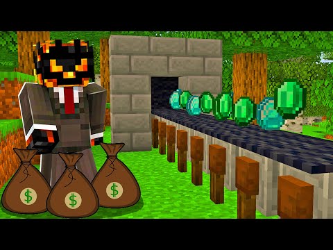 Jeg Bliver MILLIONÆR Med EMERALDS I Minecraft!