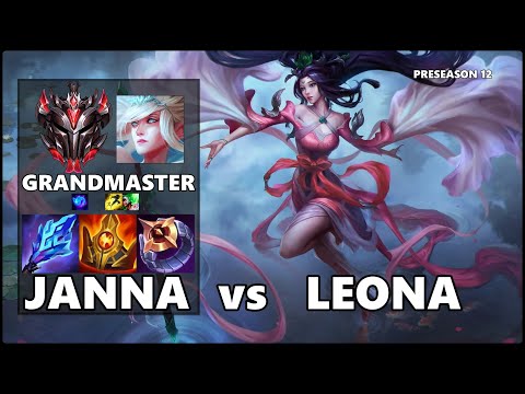 GRANDMASTER Support Gameplay - JANNA vs LEONA PRESEASON 12