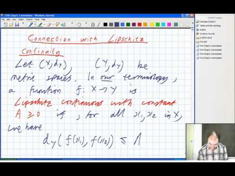 Lecture 16a: Functional Analysis - Linear maps