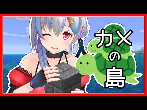 【マイクラ】カメの島を作りたい！【アイドル部】
