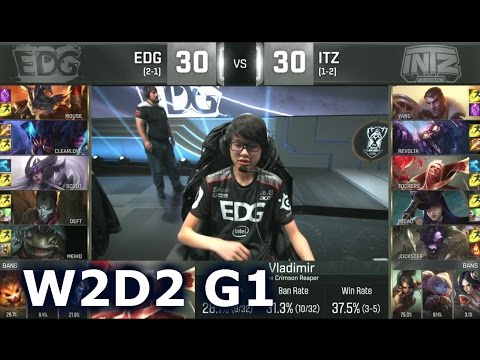 EDG vs ITZ - Worlds 2016 W2D2 Group C | LoL S6 World Championship Week 2 Day 2 INTZ vs EDG