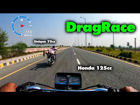 Honda CG 125 vs Unique 70cc Drag Race 2025 | Power vs Economy | Ultimate Test in Pakistan