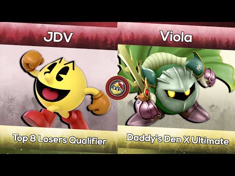 JDV (Pac Man) vs. Viola (Meta Knight) | Daddy's Den X Ultimate | Smash Ultimate Top 8 Qualifer L