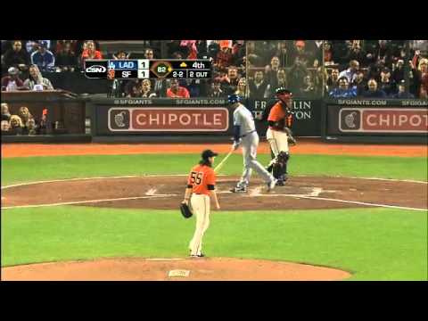 2012/09/07 Lincecum's seven strikeouts